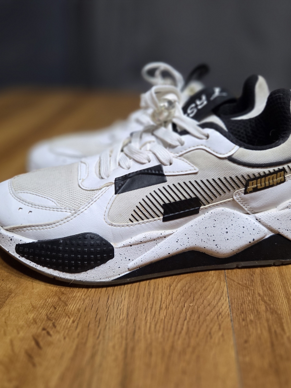 PUMA RS-X White & Black Sneakers